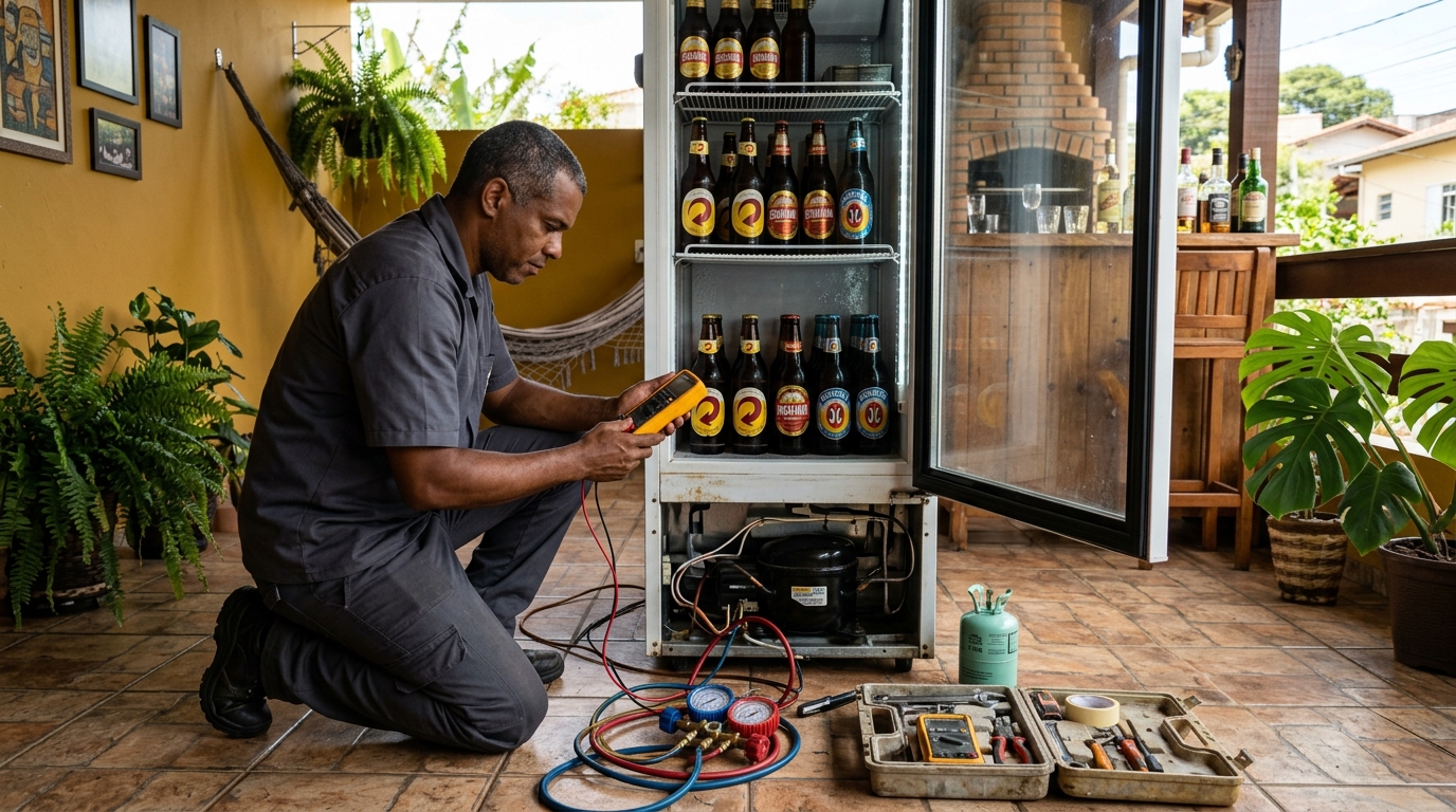 Manutenção da placa eletrônica de cervejeira em Blumenau‑SC